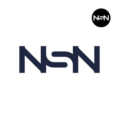 Harf NSN Logo Negatif Boşluk