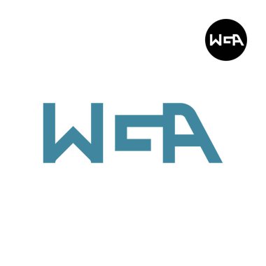 WGA Harfi Logosu Negatif Boşluk
