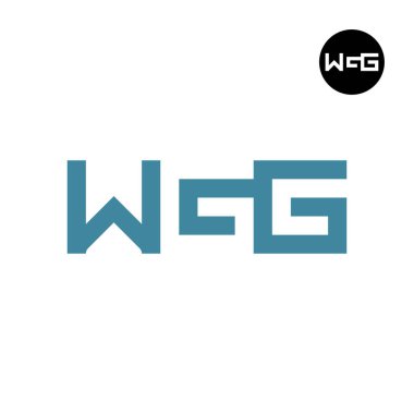 Harf WGG Logosu Negatif Boşluk