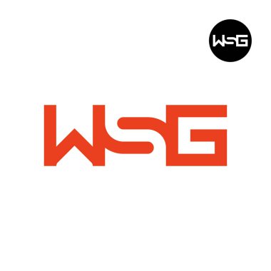 Harf WSG Logosu Negatif Boşluk