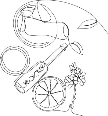 Deri bakımı konsepti. İniş sayfası şablonu. Sabah rutini. Banyo zamanı. Doğal bitkisel cilt bakım ürünleri ve vücut bakımı için organik ürünler, üst görünüm. Vektör illüstrasyonu