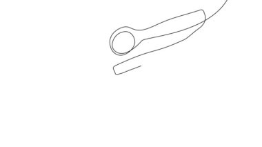 Animated self drawing of bottles with oil or honey or lemon or lime juice for scrubbing and body skin care with natural herbal skin care products. High quality footage
