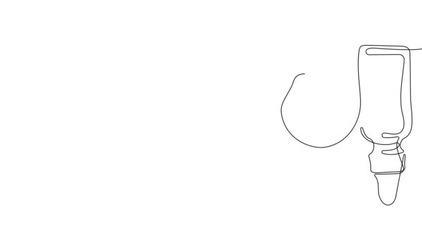 Анимированный Саморисование Бутылок Маслом Медом Лимонным Лаймовым Соком Очистки Ухода — стоковое видео