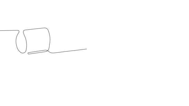 Анімований Самостійний Малюнок Безперервної Лінії Креслення Медичний Лікар Вакцина Проти — стокове відео