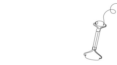Animated self drawing of bottles with oil or honey or lemon or lime juice for scrubbing and body skin care with natural herbal skin care products. High quality footage