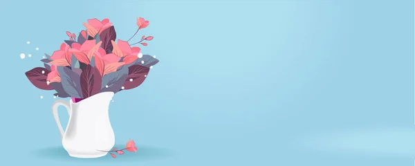Ευτυχισμένη Ημέρα Των Μητέρων Εικονογράφηση Γυναίκα Κρατώντας Ένα Λουλούδι Σας — Διανυσματικό Αρχείο