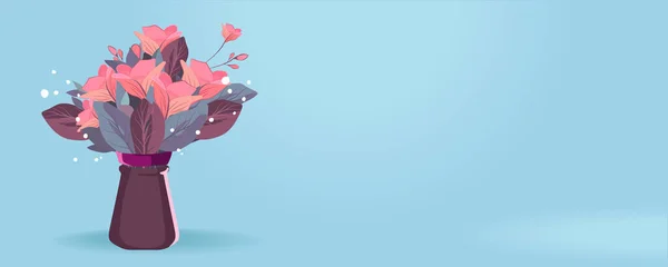 Ευτυχισμένη Ημέρα Των Μητέρων Εικονογράφηση Γυναίκα Κρατώντας Ένα Λουλούδι Σας — Διανυσματικό Αρχείο