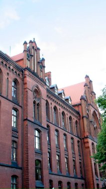 Ancient buildings on Ostrow Tumski at daytime in Wroclaw. High quality photo