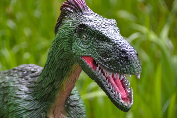 Dinosauris Shown Scene Jurassic World Dinosaur Model Park Giant Tyrannosaurus — Stock Photo, Image
