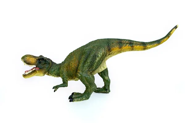 Tyrannosaurus Dinosaurs Toy Isolated White Background Clipping Path High Quality — 스톡 사진