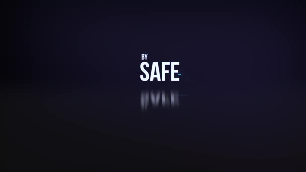 Значок Захисту Коду Доступу Анімацією Ефекту Глюка Від Злому Темно — стокове відео