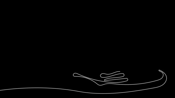 Анімований Малюнок Безперервної Лінії Малюнка Набору Пляшок Різної Чистки Викуповує — стокове відео