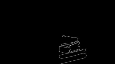 Değişik temizlik malzemelerinden oluşan set şişelerinin sürekli çizilmesinin animasyon çizimi dost temizliği sağlar. Minimum konsept. Yüksek kalite 4k görüntü