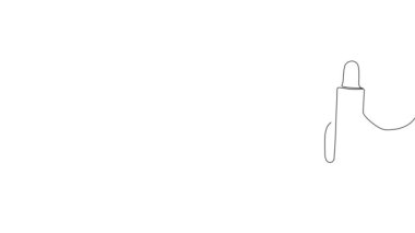 Animated self drawing of bottles with oil or honey or lemon or lime juice for scrubbing and body skin care with natural herbal skin care products. High quality footage