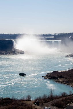 Beautiful Niagara Falls. Horseshoe Falls from the Canadian side in spring. High quality photo clipart