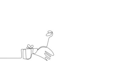 Noel Baba 'nın bir satırlık resmi. Şöminenin üzerine çikolata çizmenin 2D animasyonu. Tahta, karatahta ve sunum için alfa kanallı 4k stok videosu. Yüksek kalite 4k görüntü