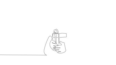 Noel Baba 'nın bir satırlık resmi. Şöminenin üzerine çikolata çizmenin 2D animasyonu. Tahta, karatahta ve sunum için alfa kanallı 4k stok videosu. Yüksek kalite 4k görüntü