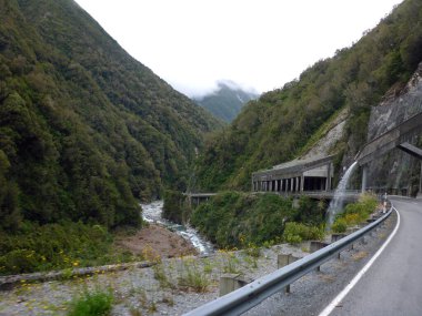The Otira Gorge Road, near Arthurs Pass, South Island, New Zealand.
