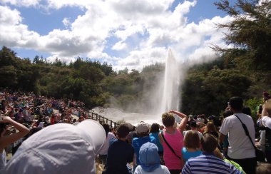 Waiotapu thermal wonderland, in volcanic area near Rotorua, North Island, New Zealand.
