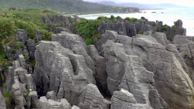 Pancake Rocks, Paparoa National Park, Punakaiki, South Island, New Zealand.