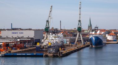 Orskov Yard, shipyard at the port of Fredrikshamn, East Jutland, Denmark.