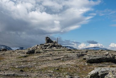 İsveç 'in Laponya kentindeki Abisko Milli Parkı' ndan Njulla Dağı 'nın manzarası.
