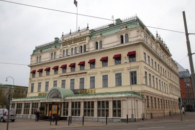 Göteborg 'un merkezindeki Drottningtorget Oteli, Vastergotland, İsveç.
