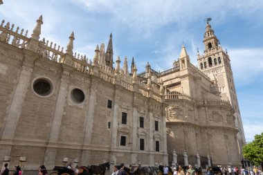 Sevilla, Endülüs, İspanya 'daki Katedral' in dışında..