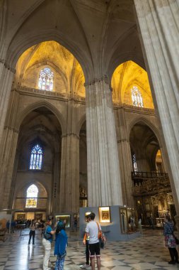 Sevilla, Endülüs, İspanya 'daki Katedral' de..