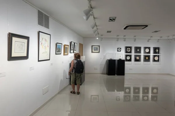 stock image Art gallery in the village of Mijas in Andalusia, Spain.