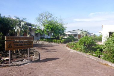 Puerto Ayora 'daki Charles Darwin Araştırma Merkezi, Galapagos Takımadaları' ndaki Santa Cruz Adası, Güney Amerika.