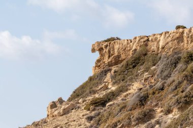 Yunanistan 'ın Karpathos adasının batı kesimindeki Lefkos Akdeniz' de kayalar.