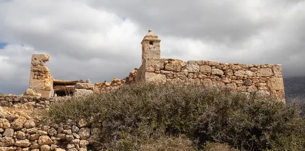 stock image Kamara Underground Residences, ancient monument on Western Karpathos, Greece.