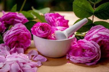 gül önemli yağ .seçici odak