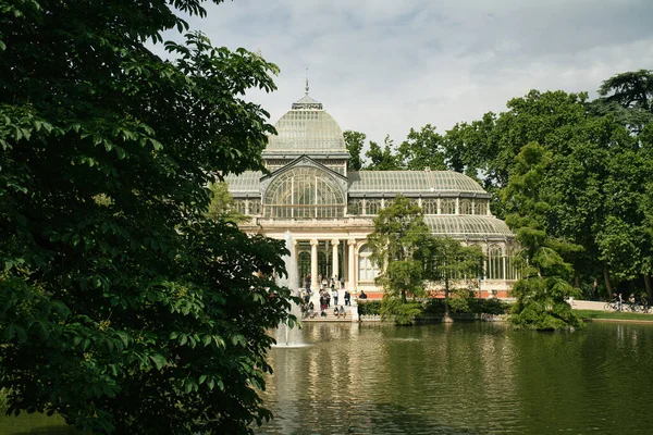 Parque Del Retiro Madrid Hay Una Joya Llamada Palacio Cristal — Foto de Stock