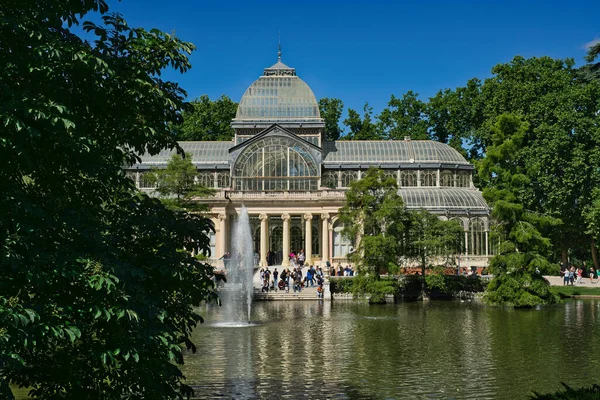 Parque Del Retiro Madrid Hay Una Joya Llamada Palacio Cristal —  Fotos de Stock