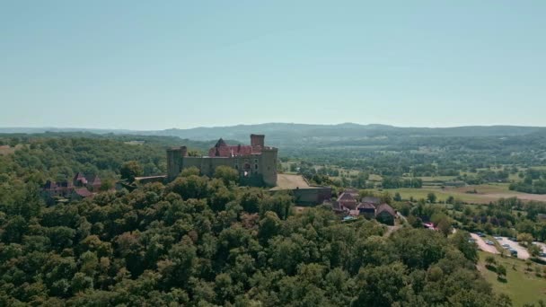 Castelnau Bretenoux是中世纪法国南部的一个奇迹 — 图库视频影像