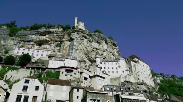 Rocamadour Αναμφίβολα Μία Από Τις Πιο Όμορφες Πόλεις Της Γαλλίας — Αρχείο Βίντεο
