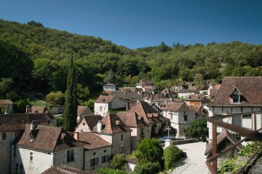 Saint-Cirq-Lapopie one of the most beautiful medieval villages in France, time does not pass in these places clipart