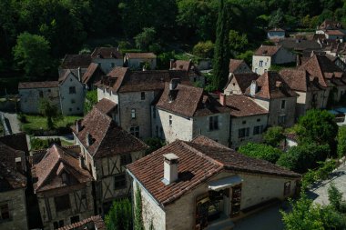 Saint-Cirq-Lapopie one of the most beautiful medieval villages in France, time does not pass in these places clipart