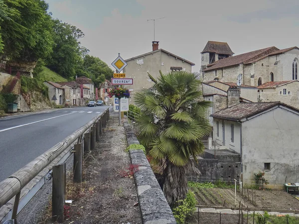 Sourzac Fransa Eski Binaları Olan Küçük Tarihi Bir Köydür — Stok fotoğraf
