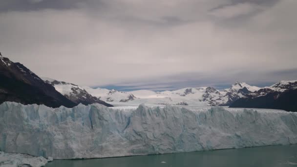 Hielo Azul Del Glaciar Perito Moreno Parque Nacional Glaciares Patagonia — Vídeos de Stock