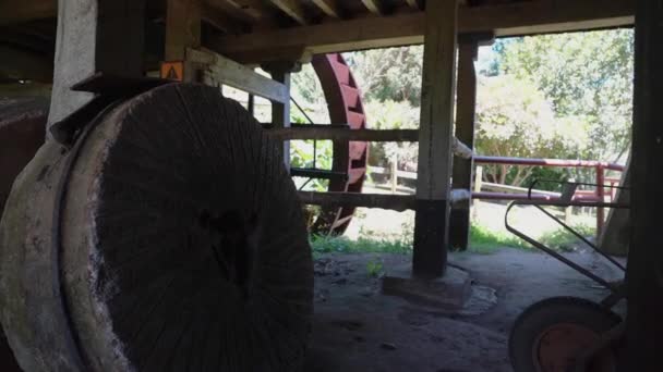 Frutillar Chile 2018 Water Mill Old Barn German Colonial Museum — Stok video