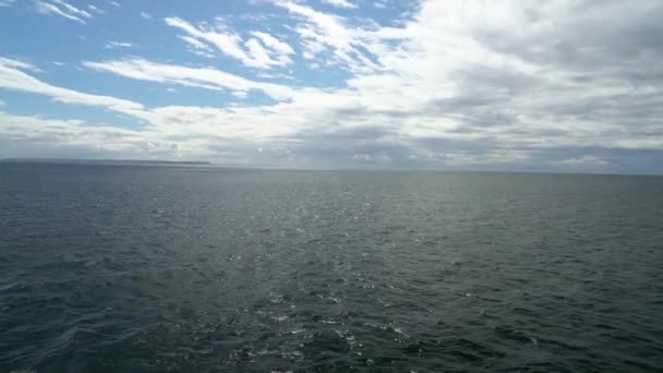 Car Ferry Crossing Fjords Carretera Austral Pacific Coastline Patagonia Chile — Αρχείο Βίντεο