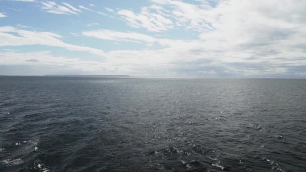 Slow Motion Car Ferry Crossing Fjords Carretera Austral Pacific Coastline — Αρχείο Βίντεο