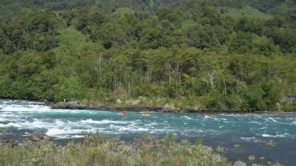 Rio Petrohue Close Lago Todos Los Santos Popular Travel Destination — Vídeo de stock