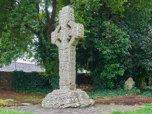 old celtic stone cross as it is typical for Ireland.