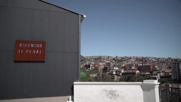 Valparaiso Chile 2018 Iconic Historical Elevators Funiculars Valparaiso Pacific Coast — Stockvideo