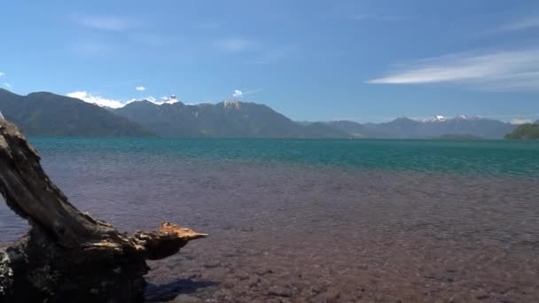 View Lago Todos Los Santos Popular Travel Destination Close Osorno — Vídeo de Stock