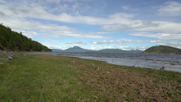 Landscape Lago Blanco Patagonia Tierra Del Fuego Island End World — Video Stock